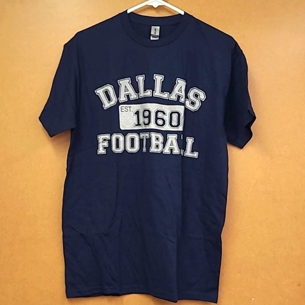 Gildan Size M Navy Blue Dallas Football T-Shirt